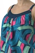 Tankini, penseelstreek dessin, zachte cups, elastische zoom