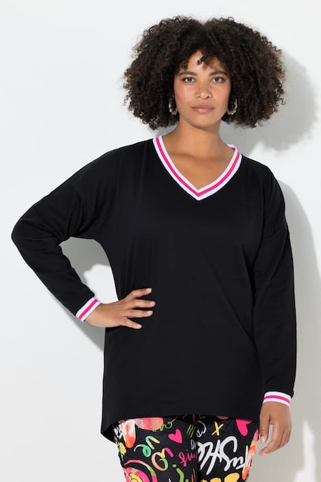 T-Shirt, oversized, Puff-Langarm
