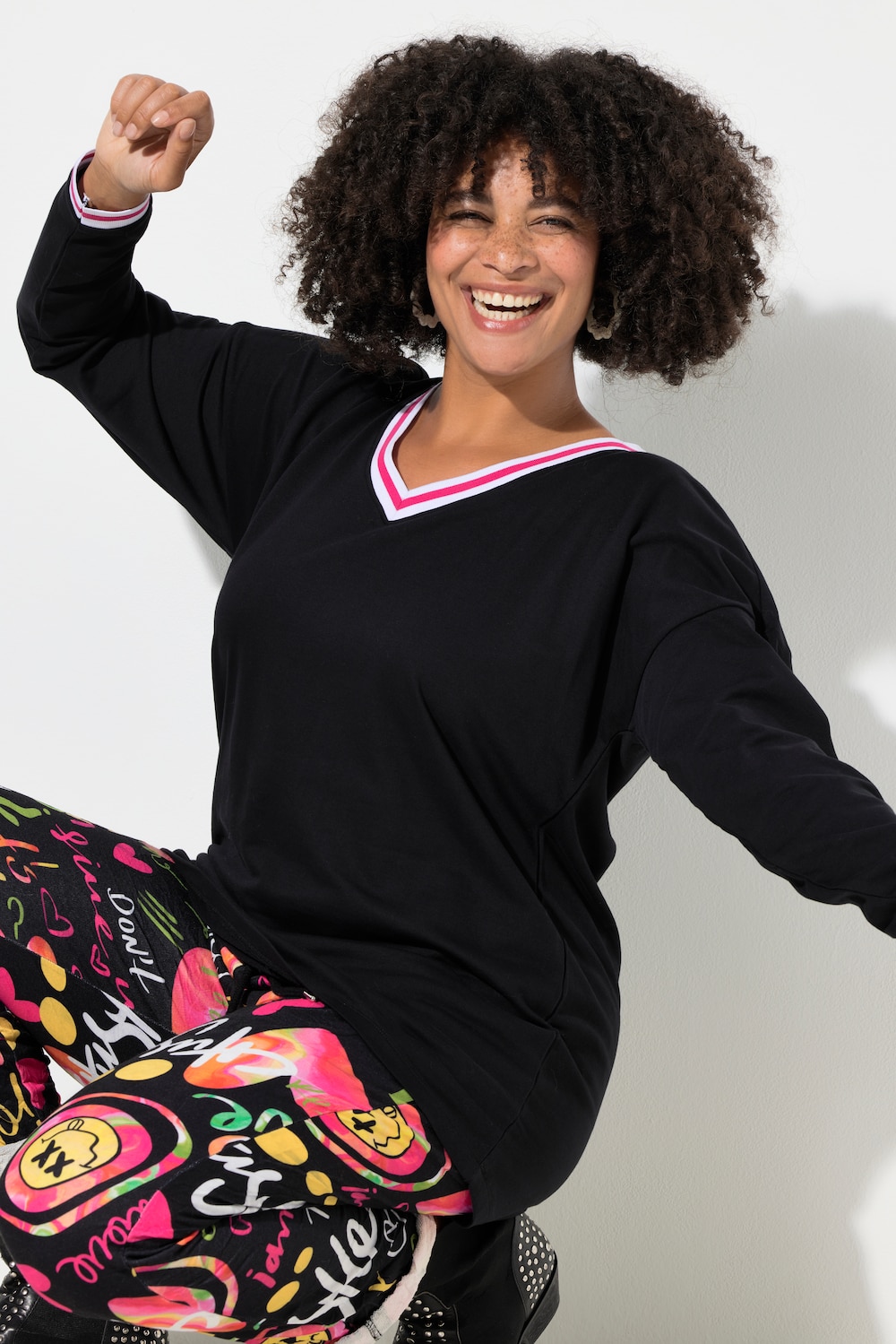 T-Shirt, oversized, Puff-Langarm