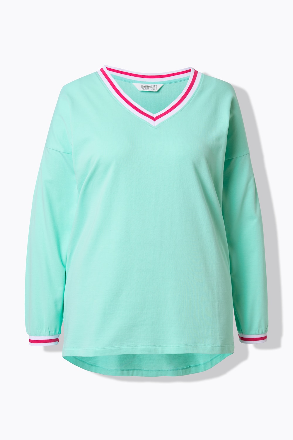 Stora storlekar T-shirt, Dam, turkos, storlek: 48, Bomull, Angel of Style