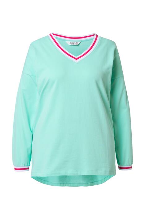 Tričko, oversize, dlouhé nabírané rukávy