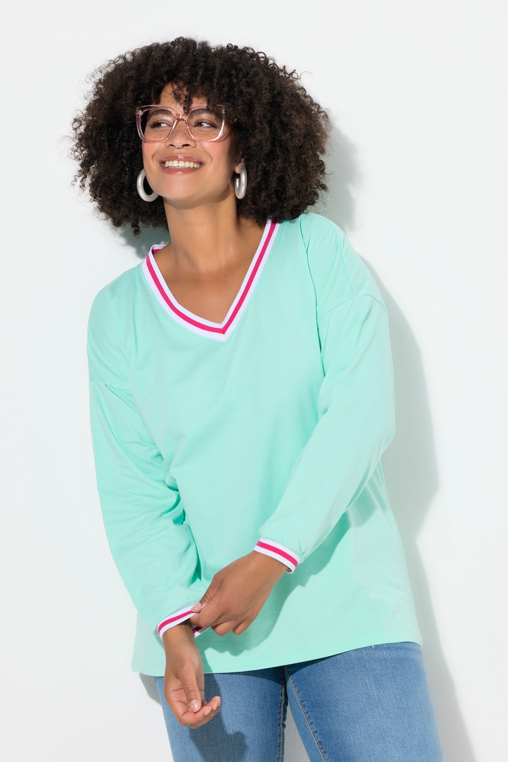 T-Shirt, oversized, Puff-Langarm