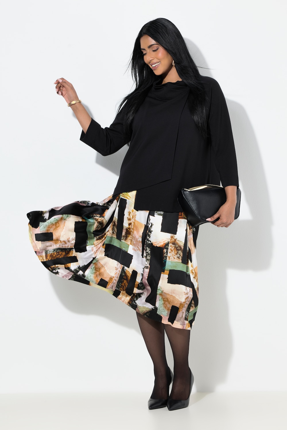 Midirock, Landschaft, A-Linie, Steppfalten