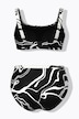 Bikini, Linienmuster, Softcups, Träger verstellbar