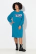 Sweatkleid, Straight Fit, Druckmotiv, Ballon-Langarm