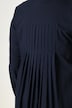 Longbluse, Zierschlitze, A-Linie, Hemdkragen, Langarm