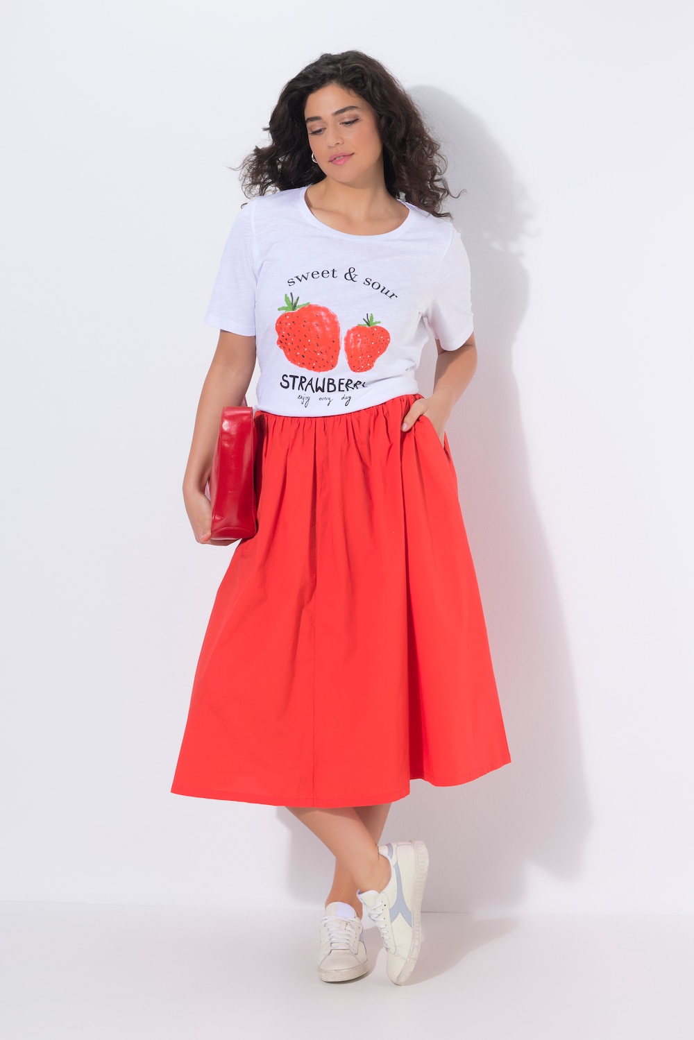 Midirock, A-Linie, Elastikbund, Stretchkomfort