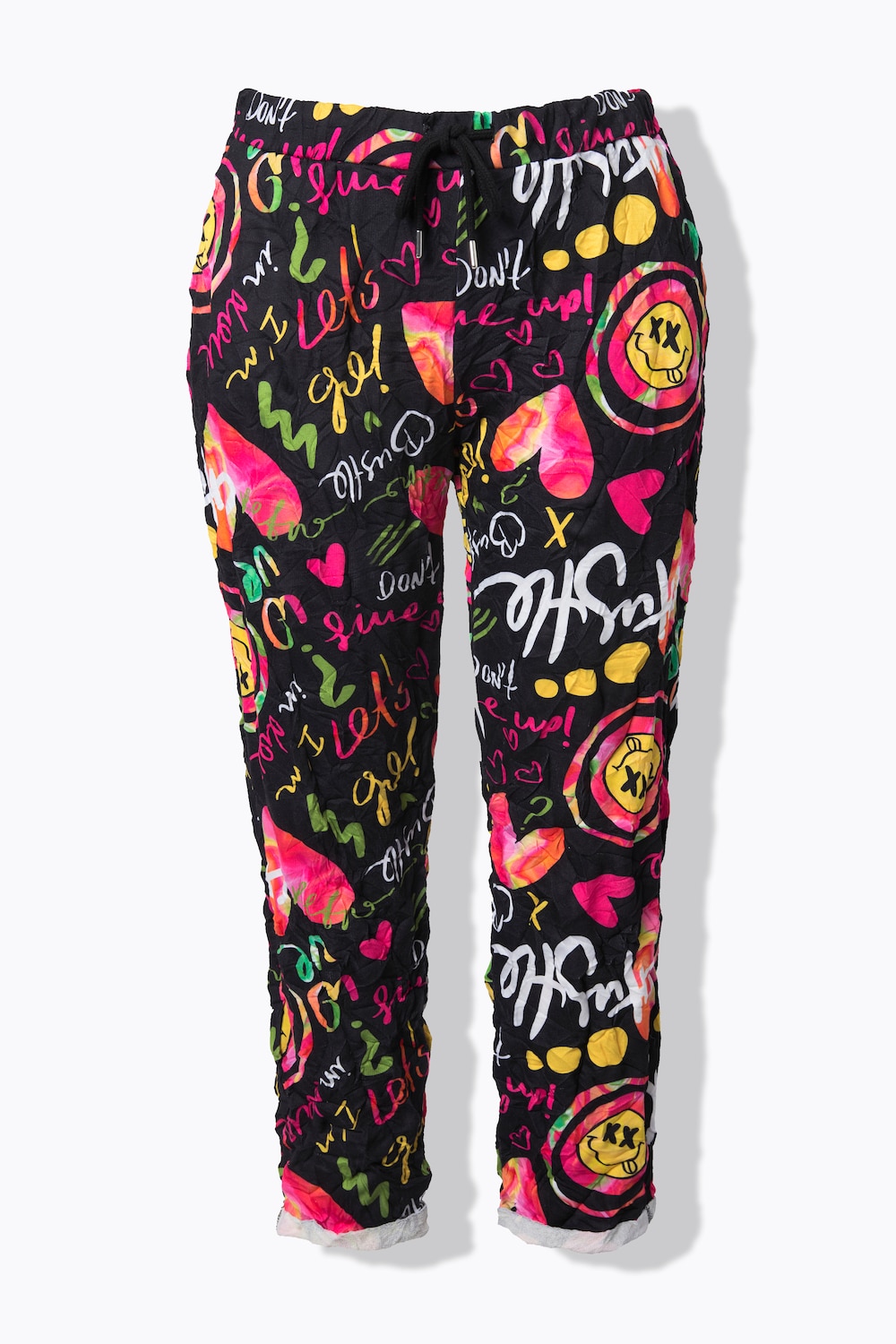 Stora storlekar Joggingbyxa, Dam, svart, storlek: 60, Polyester/Bomull, Angel of Style