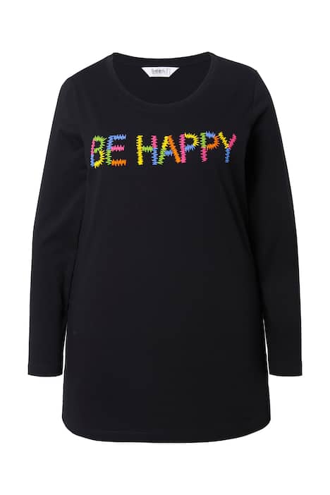 Tričko, pohodlný střih, BE HAPPY
