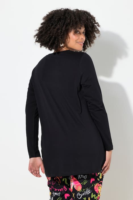 T-Shirt, bequeme Passform, BE HAPPY