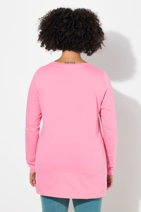 T-Shirt, bequeme Passform, BE HAPPY