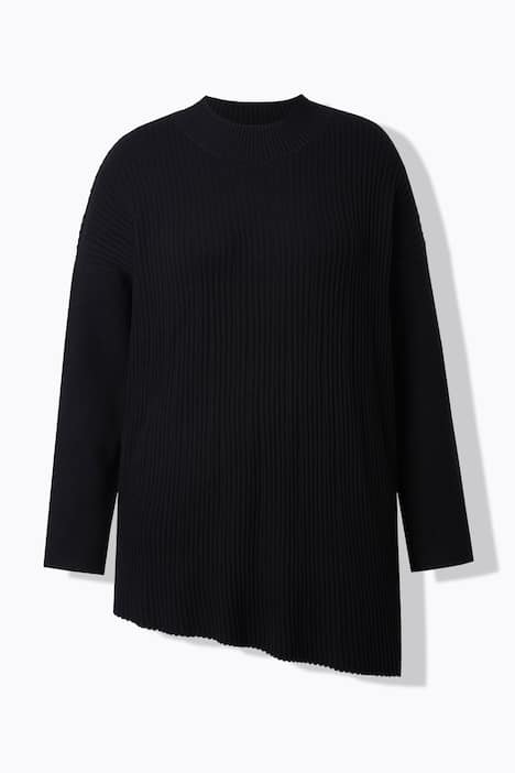 Pullover, lässige Passform, asymmetrischer Saum