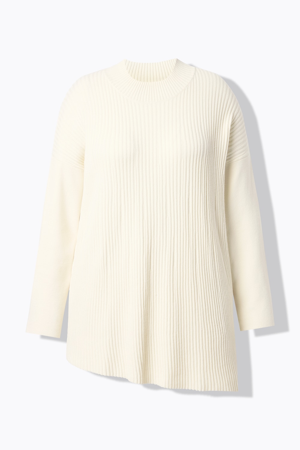 Stora storlekar Tröja, Dam, vit, storlek: 50/52, Viskos/Polyester/Syntetfibrer, Mia Moda