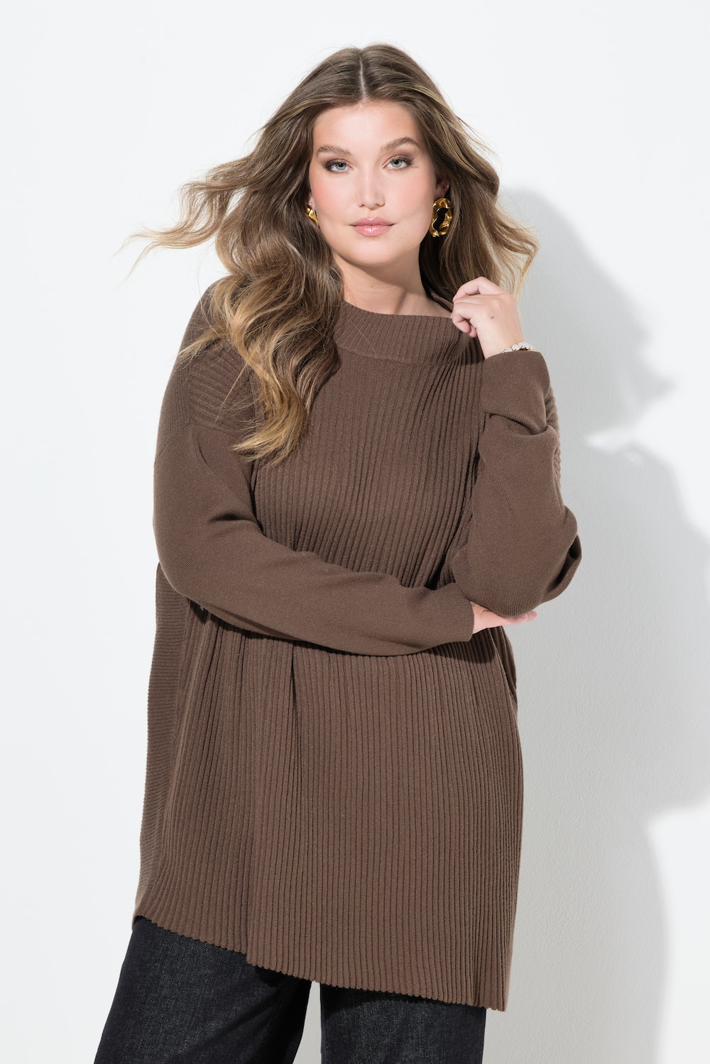 Trui, casual pasvorm, asymmetrische zoom