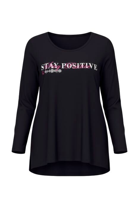 Tričko, A střih, nápis, dlouhé rukávy