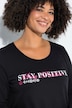 T-Shirt, A-Linie, Schriftzug, Langarm
