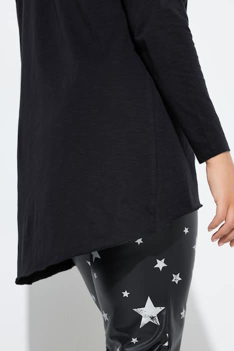 T-Shirt, A-Linie, Schriftzug, Langarm