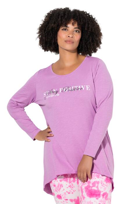 Tričko, A střih, nápis, dlouhé rukávy