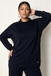 Pullover, Rollkanten, Boxy, Stehkragen, Langarm
