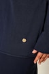 Pullover, Rollkanten, Boxy, Stehkragen, Langarm