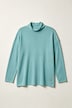 Pullover, Rollkanten, Boxy, Stehkragen, Langarm
