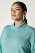 Pullover, Rollkanten, Boxy, Stehkragen, Langarm
