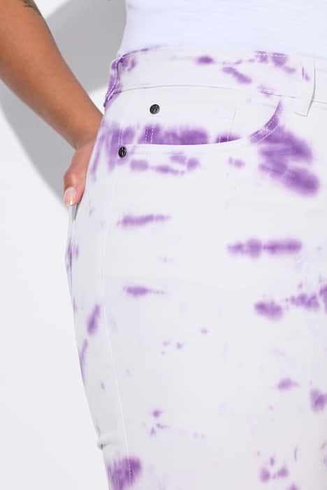 Jeans Claire, batikmotief, 5-pocket