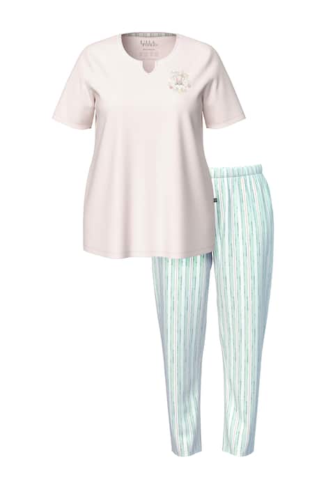 Pyžamo, zajíc, tunikový výstřih, krátké rukávy