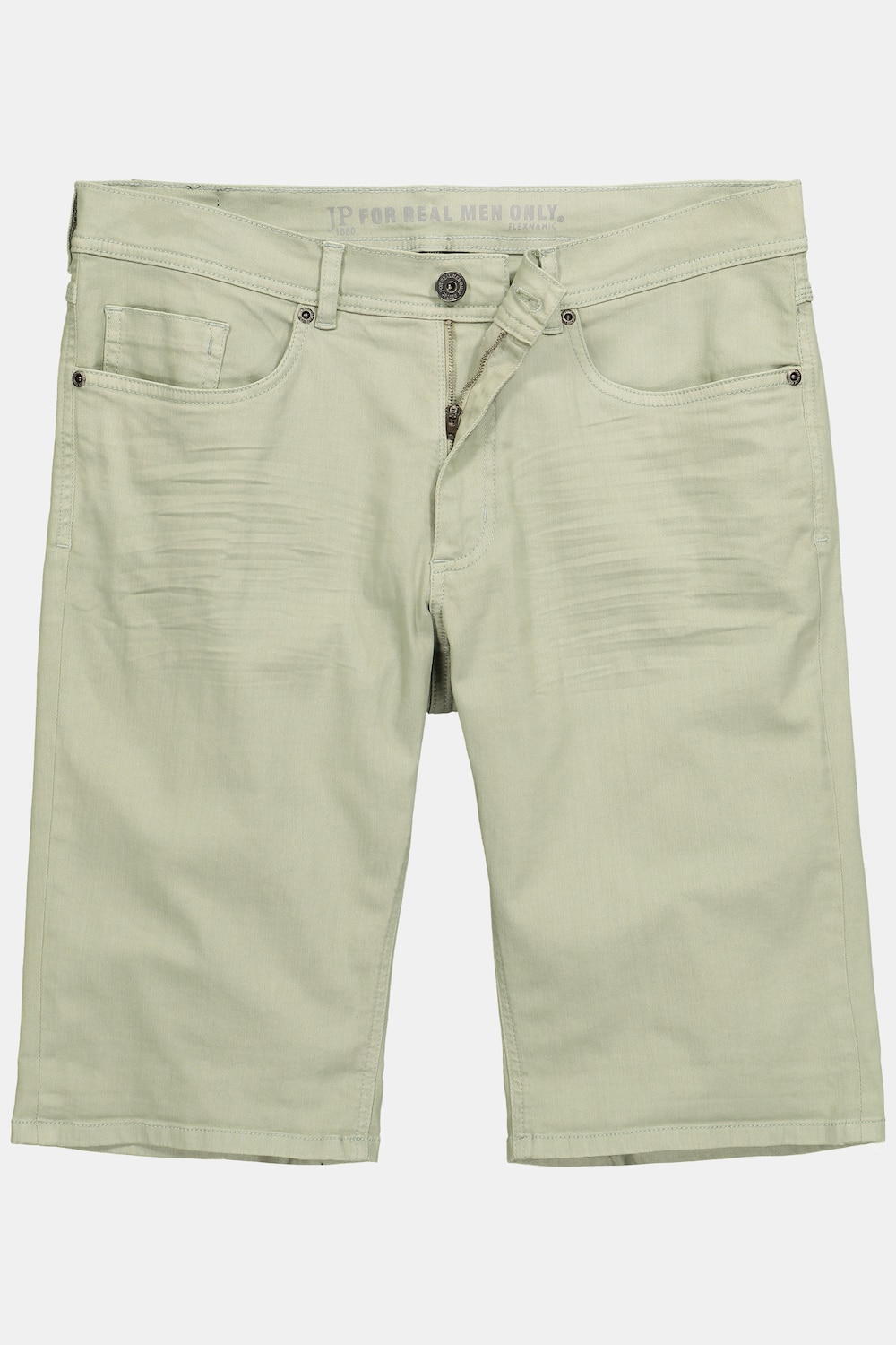 Bermuda en denim coloré JP 1880, technologie FLEXNAMIC®, coupe Straight Fit 5 poches - jusqu'à la taille 74