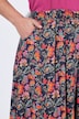 Country Floral Button Front Skirt