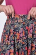 Country Floral Button Front Skirt