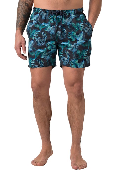 Plavecké šortky JAY-PI, břišní střih, plážová móda, plošný potisk, do 8XL