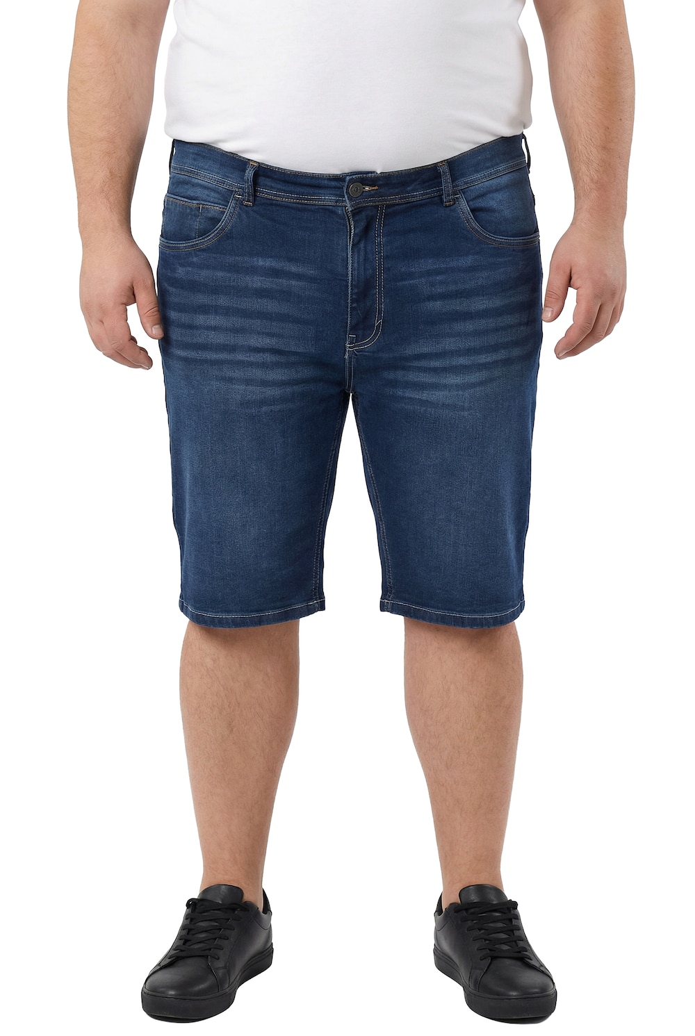 Stora storlekar Jeansshorts, Her, blå, storlek: 58, Bomull, Men Plus