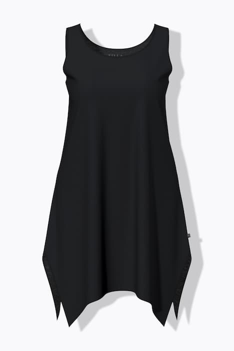 Nachthemd, ronde hals, puntzoom, mouwloos