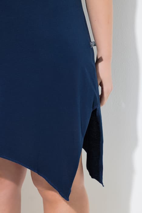 Nachthemd, ronde hals, puntzoom, mouwloos