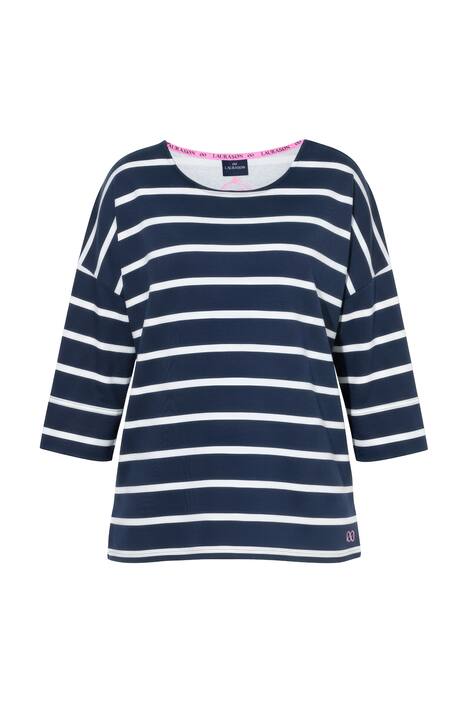 Pruhovaná mikina, proužky, 3/4 rukávy, OEKO-TEX