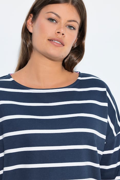 Sweatshirt, Ringel, 3/4 Arm, OEKO-TEX