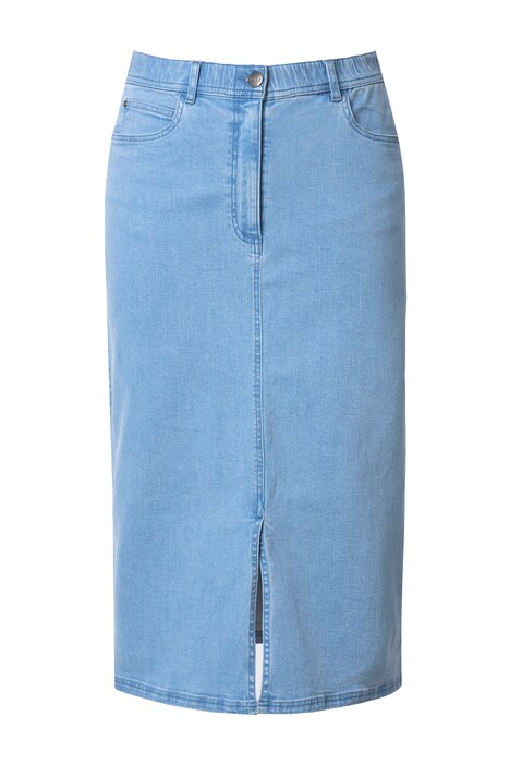 Džínová sukně, rozparek na lemu, biobavlna