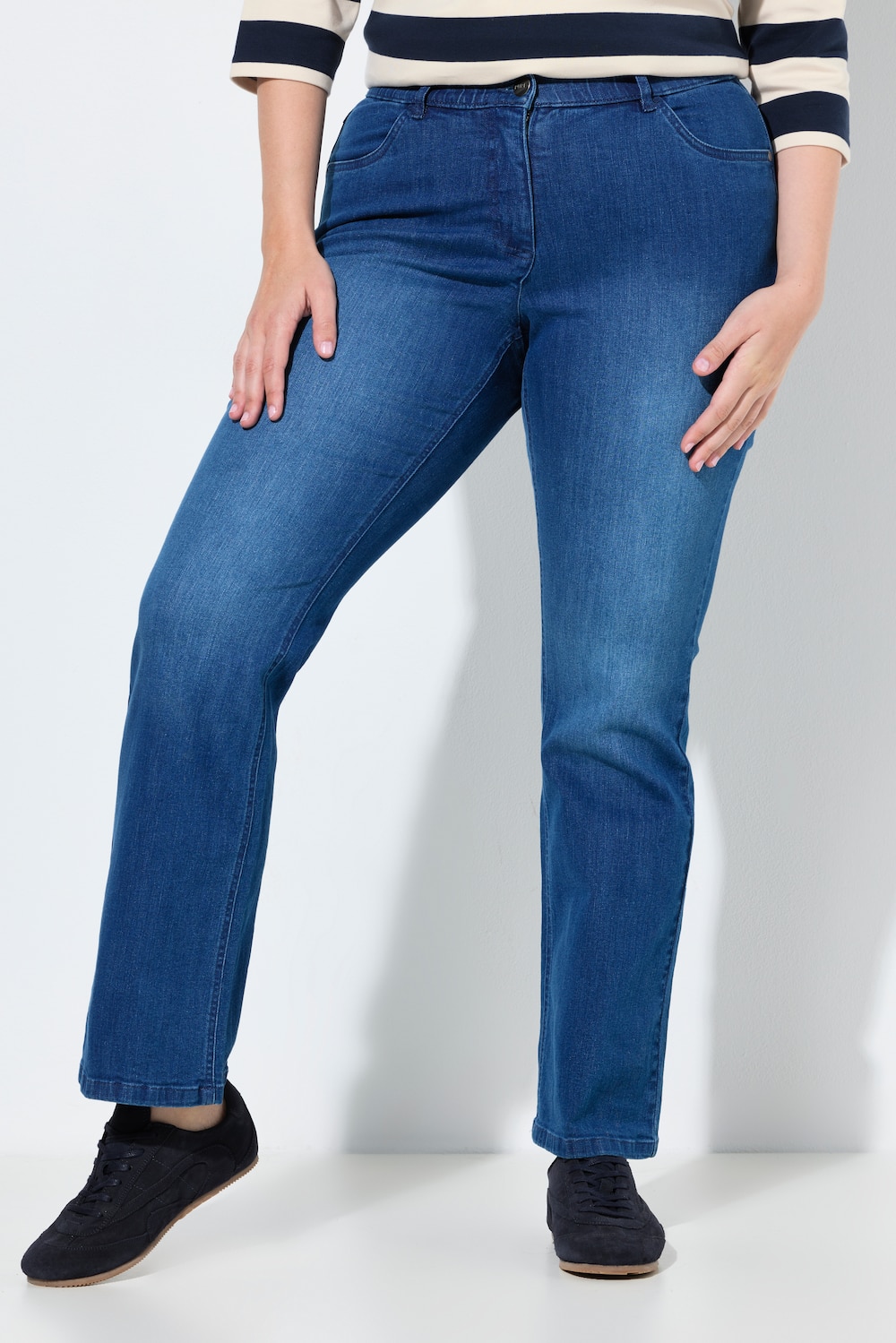 Große Größen Jeans Marie, Damen, blau, Größe: 44, Baumwolle, Ulla Popken