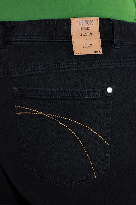 Jeans Mary, weites Bein, Elastikbund, Biobaumwolle