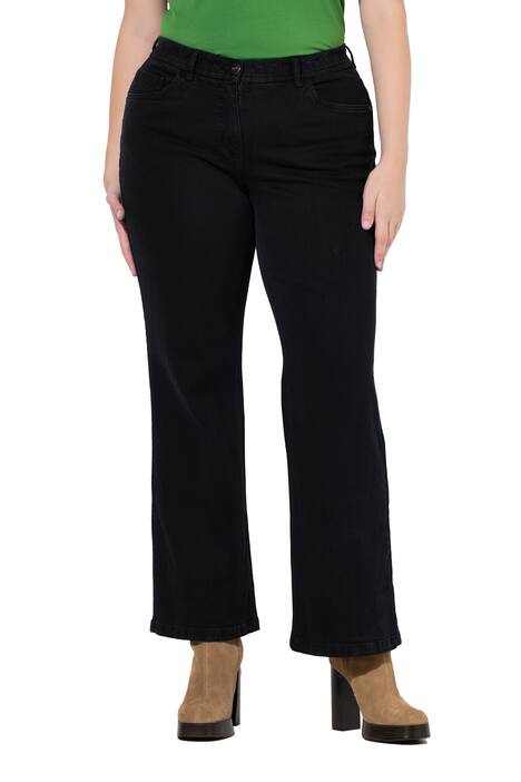 Džíny Mary, široké nohavice, elastický pas, biobavlna