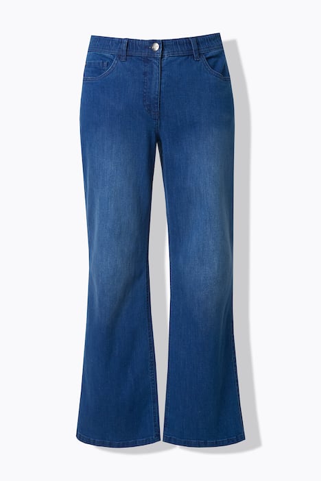 Jeans Mary, weites Bein, Elastikbund, Biobaumwolle