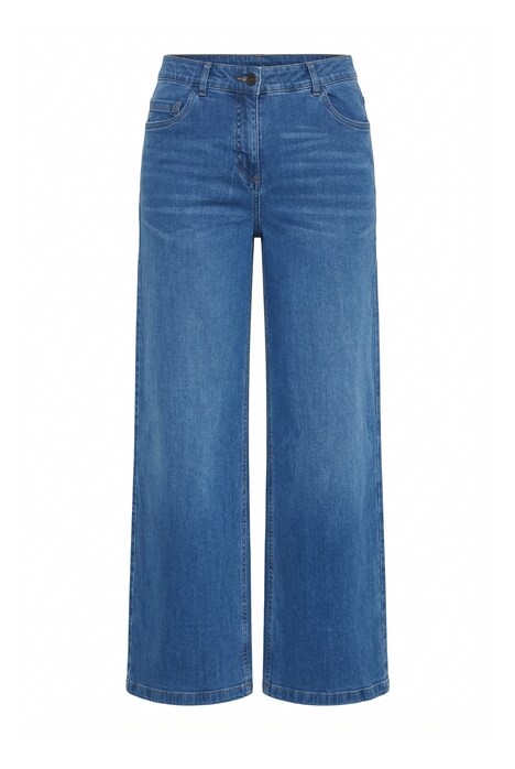 Džíny Mary, široké nohavice, elastický pas, biobavlna