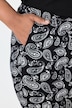 Jerseyhose, Paisley, weites Bein, Elastikbund