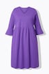 Jerseykleid, A-Linie- V-Ausschnitt, 3/4-Volantarm