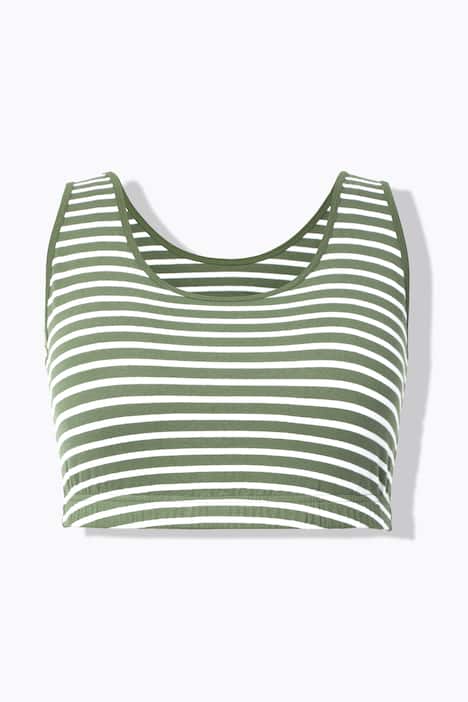 Bustiers, 2er-Pack, Biobaumwolle, Ringel/einfarbig