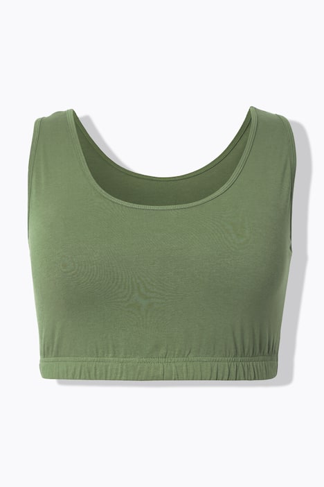 Bustiers, 2er-Pack, Biobaumwolle, Ringel/einfarbig