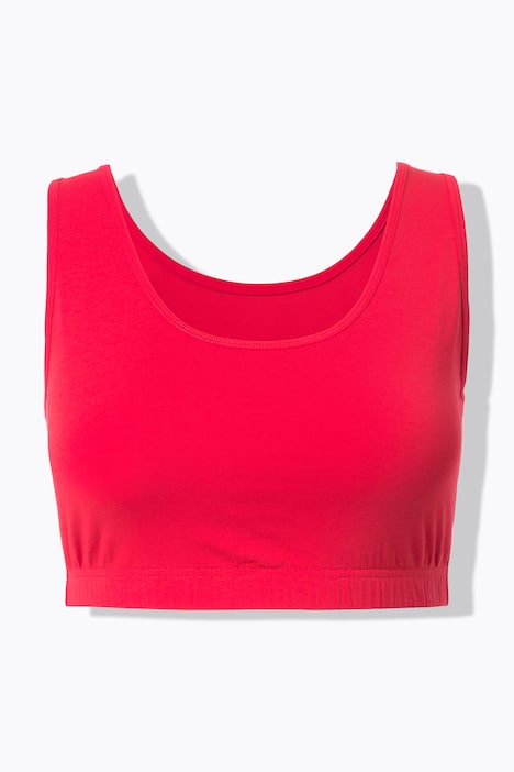 Bustiers, 2er-Pack, Biobaumwolle, Ringel/einfarbig