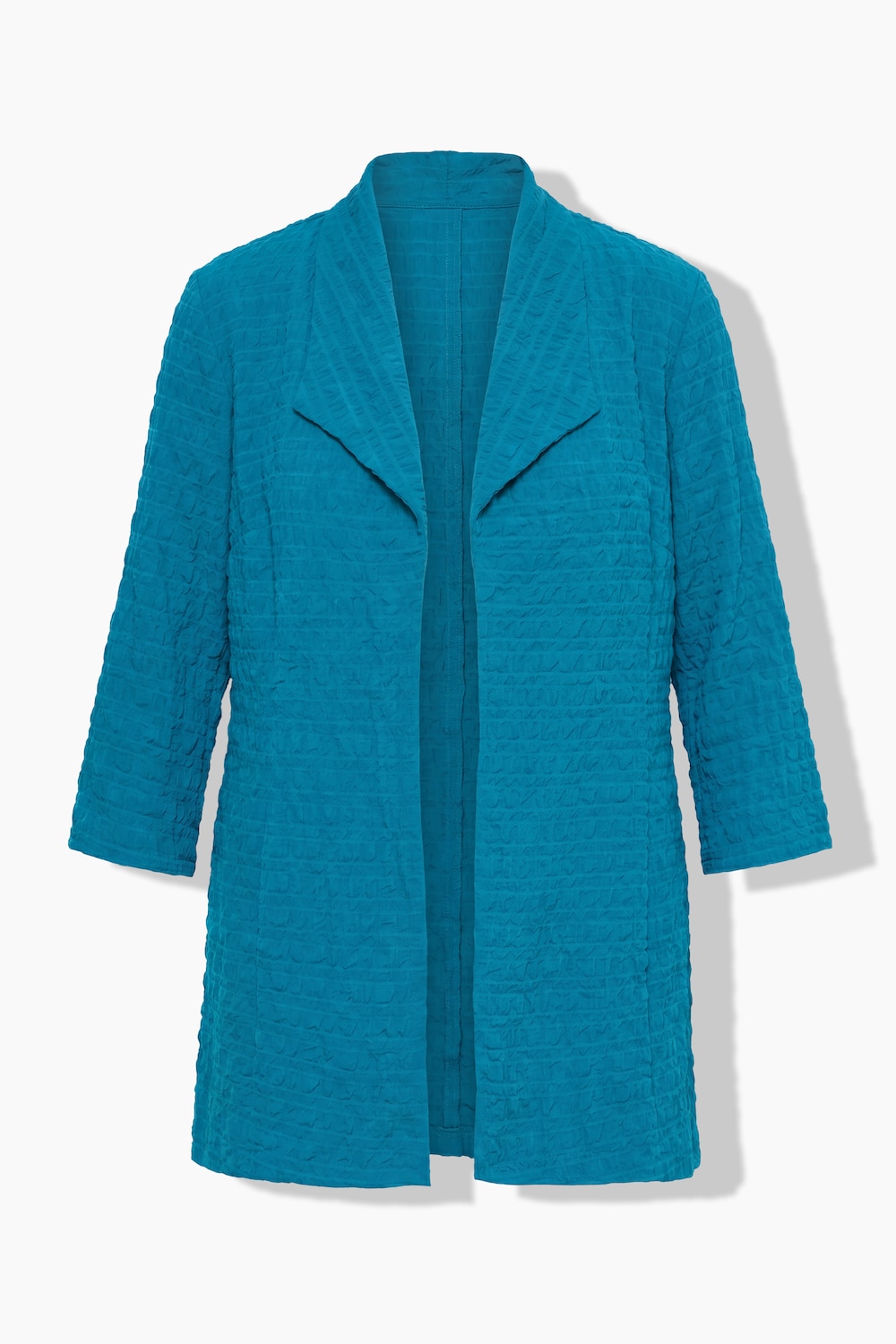 Jakke, ullblanding, A-linje, spadekrage, 3/4-ermer