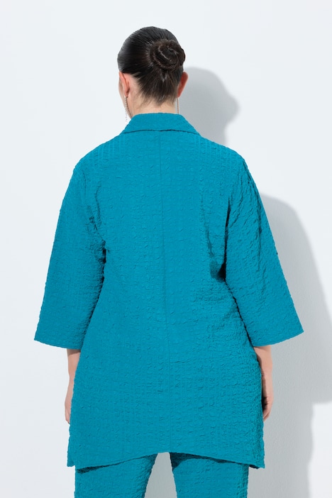 Jacke, Wollanteil, A-Linie, Spatenkragen, 3/4-Arm